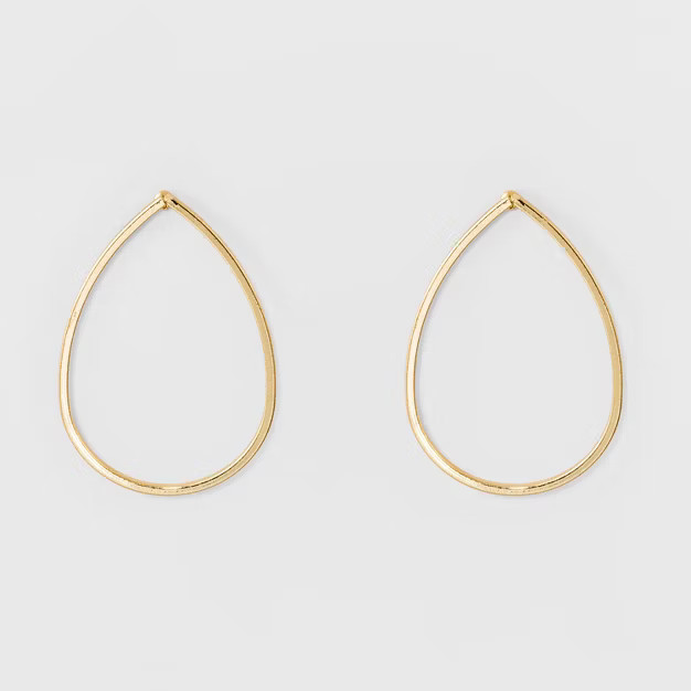 Metal Drop Earrings - A New Day™ Silver | Target