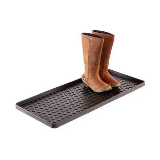 Black Large Shoe & Boot Tray | The Container Store