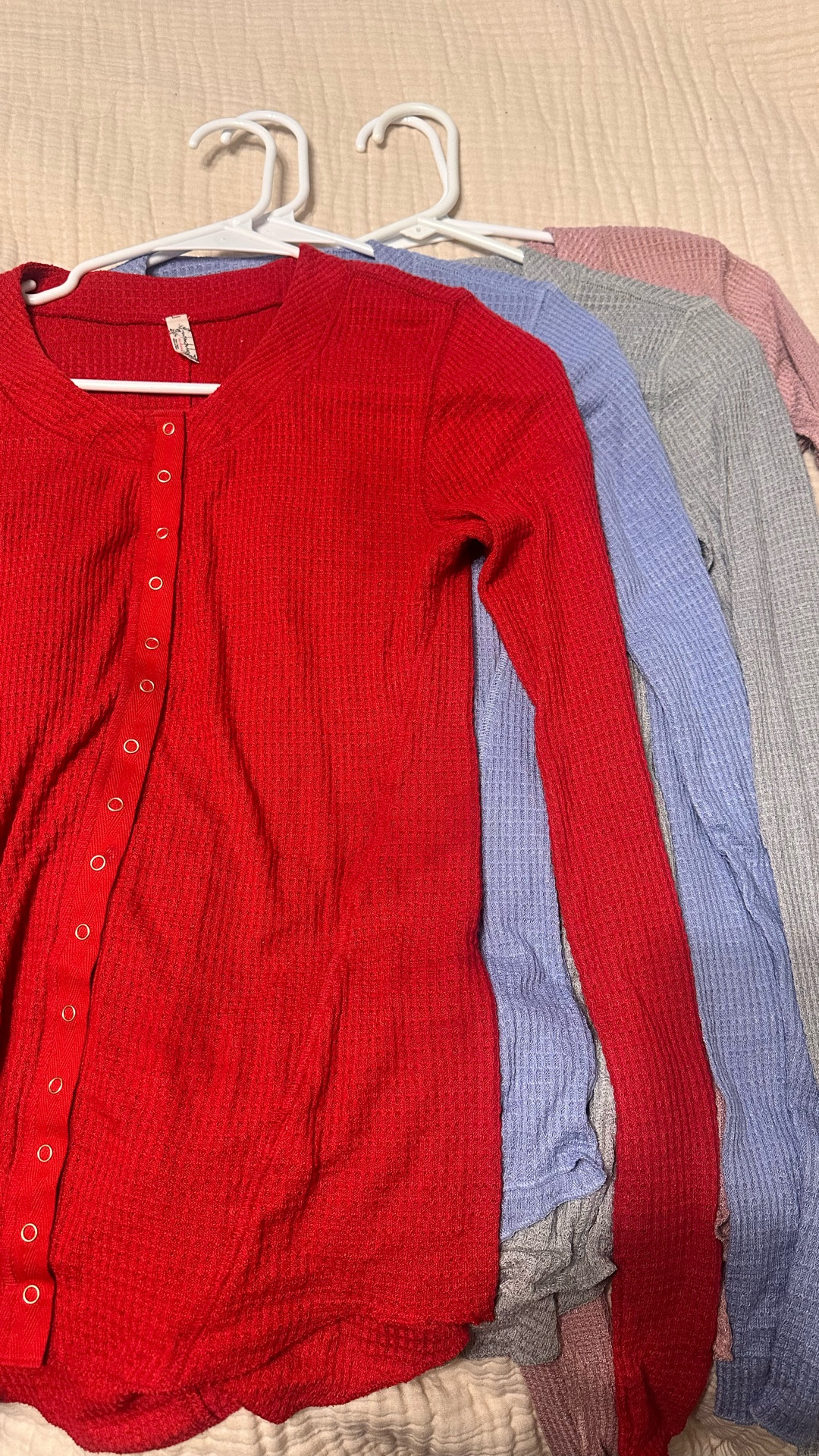 The best tops to where with jeans or joggers! They are so soft and stretchy. 
I’m normally a large and sized down to a medium. 

#LTKMidsize #LTKFindsUnder100 #LTKSeasonal