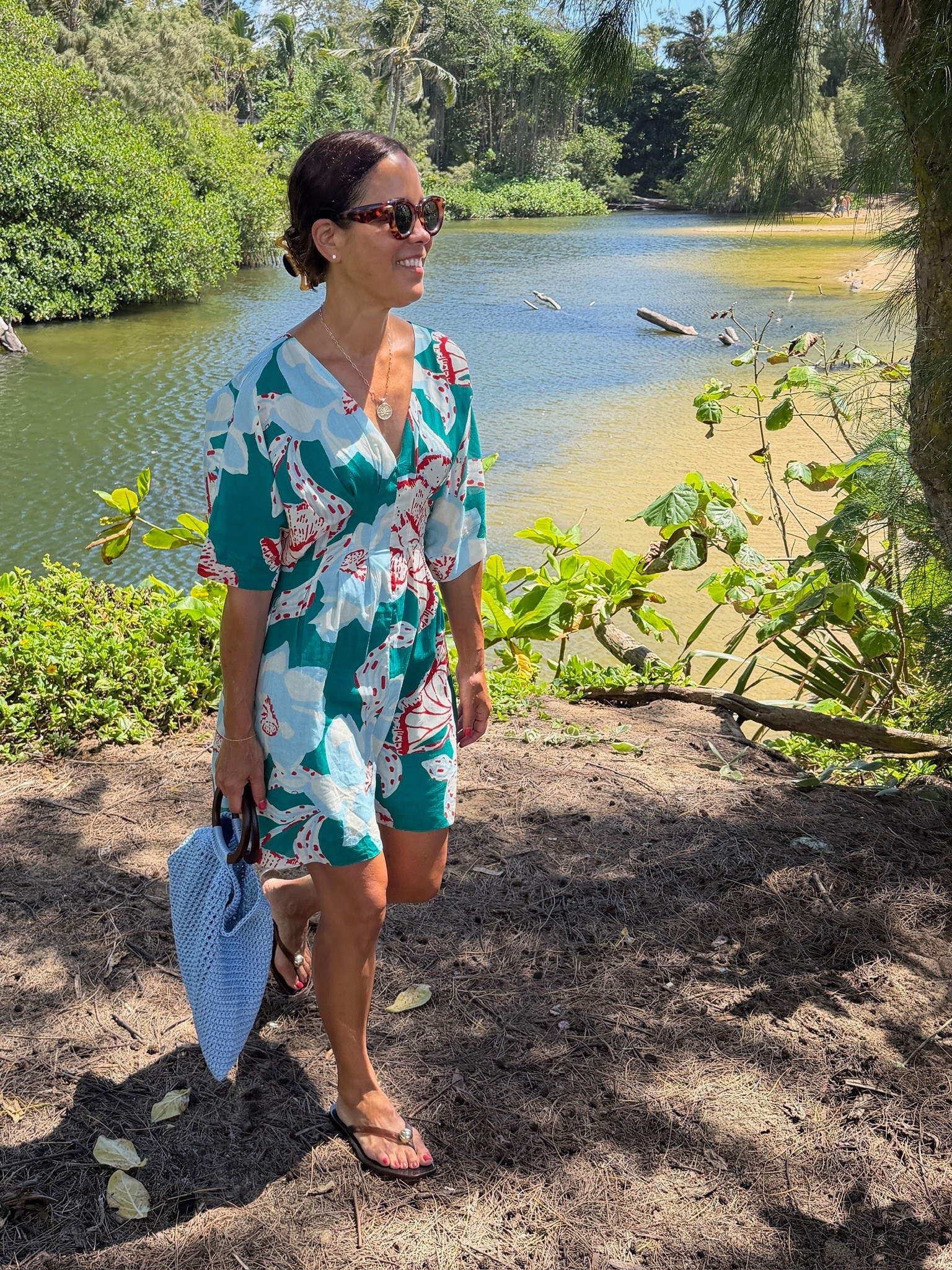 Cleobella Dress (wearing size small), Loeffler Randall Slippers (size up if in betweeen sizes). Bag was made by my neighbor.

#LTKootd #LTKSeasonal #LTKTravel