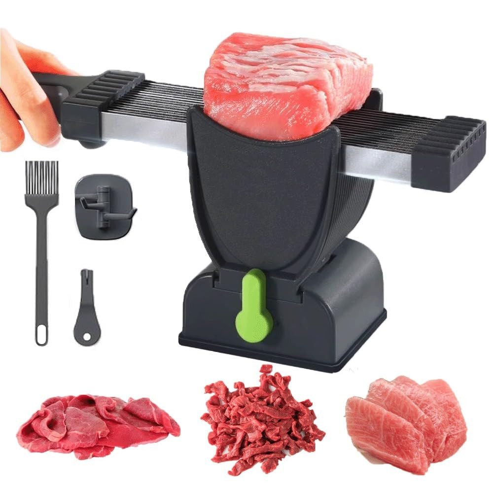 Amazon.com: OMNIZO Fresh Meat Slicer Knife Set \u2013 17-in-1 Stainless Steel Adjustable Meat Cle... | Amazon (US)