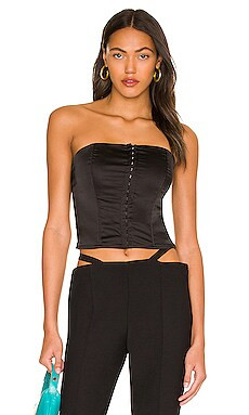 superdown Cailyn Corset Top in Black from Revolve.com | Revolve Clothing (Global)