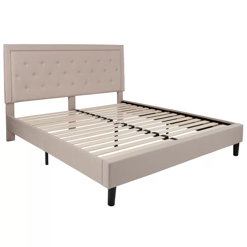Porcaro Tufted Upholstered Low Profile Bed | Wayfair North America
