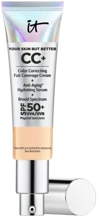 IT Cosmetics Your Skin But Better CC+ Cream, Light Medium (C) - Color Correcting Cream, Full-Cove... | Amazon (US)