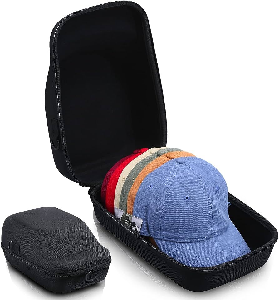 Ozueccr Hard Case, Storage for Baseball Caps with Carrying Handle & Shoulder Strap - This Organiz... | Amazon (US)