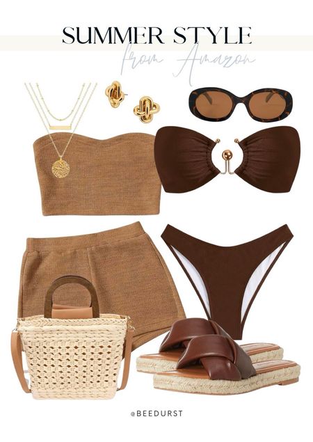 Amazon swimsuits, sandals, vacation outfit, swimwear looks for vacation, resort wear, sunglasses, spring outfit, linen pants with sandals, straw bags, affordable amazon vacation look, Miami outfit, spring beach vacation look, lake look, beach sandals, spring sandals, summer sandals, summer outfit

#LTKstyletip #LTKswim #LTKfindsunder50