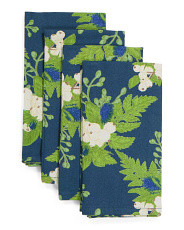 Set Of 4 Cotton Christmas Berry Napkins | Entertaining | Marshalls | Marshalls