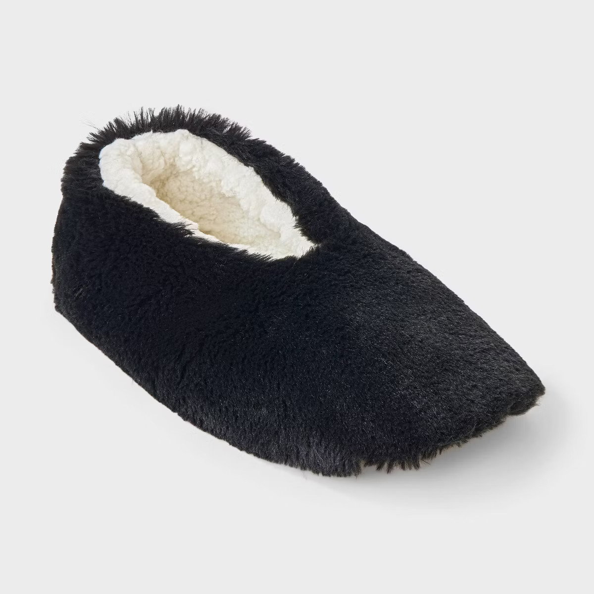 Women's Plush Faux Fur Cozy Slipper Socks with Slip Resistant Soles - Auden™ | Target