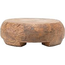 Bloomingville Mango Wood, Approximately 11" Round x 4" H (Each One Will Vary) Pedestal, Natural | Amazon (US)