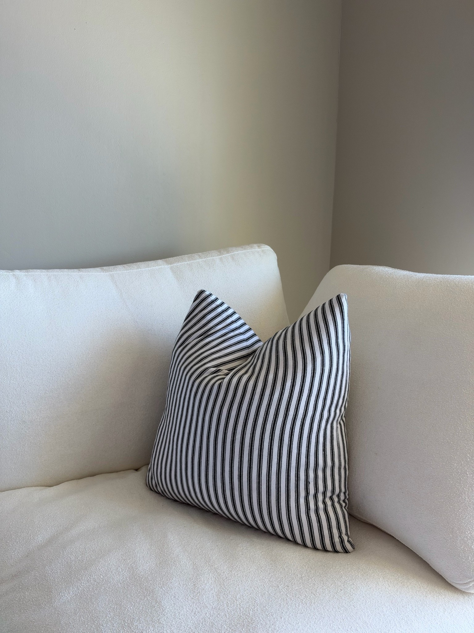 Pillow inserts are 20x20 and the covers are 18x18

#LTKU #LTKmorningroutine #LTKHome