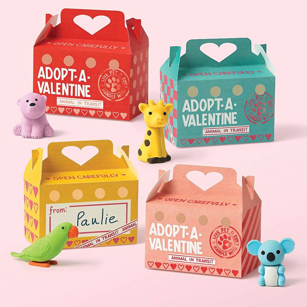 Adopt A Pet Valentine's Day Card Kit | Paper Source | Paper Source