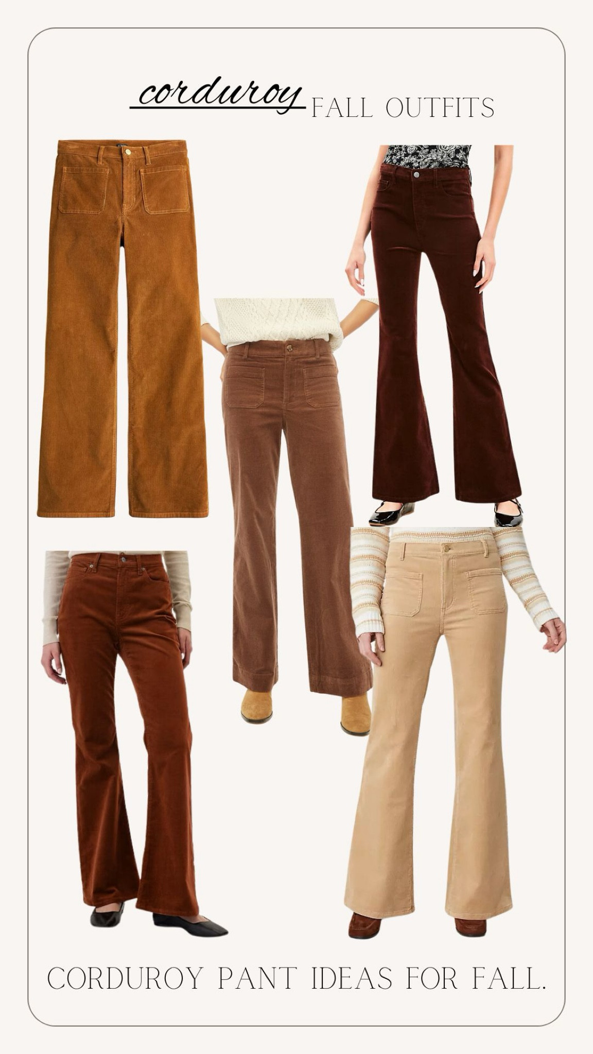 Corduroy pants for fall! Different price points for fall cords.

Bootcut cords, corduroy pants, fall outfits, fall fashion, cords, wide leg pants 

#LTKSaleAlert