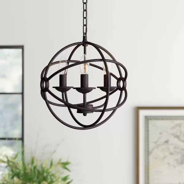 Healdton 3 - Light Globe Chandelier | Wayfair North America