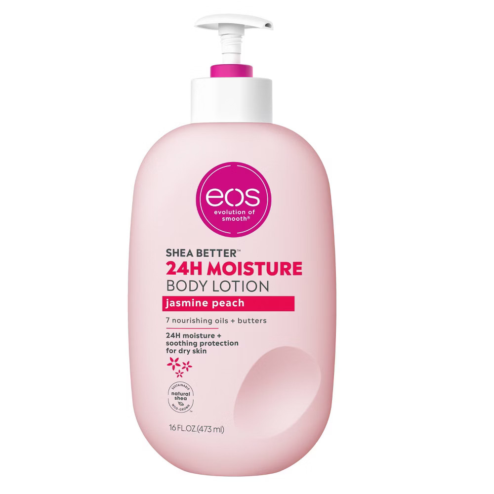 eos Shea Better Moisture Body Lotion - Jasmine Peach - 16 fl oz | Target