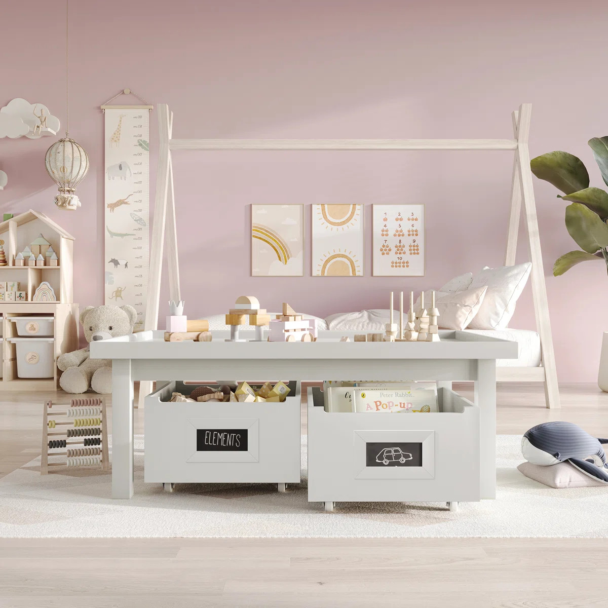 Avery Kids Activity Table with Storage | Wayfair North America