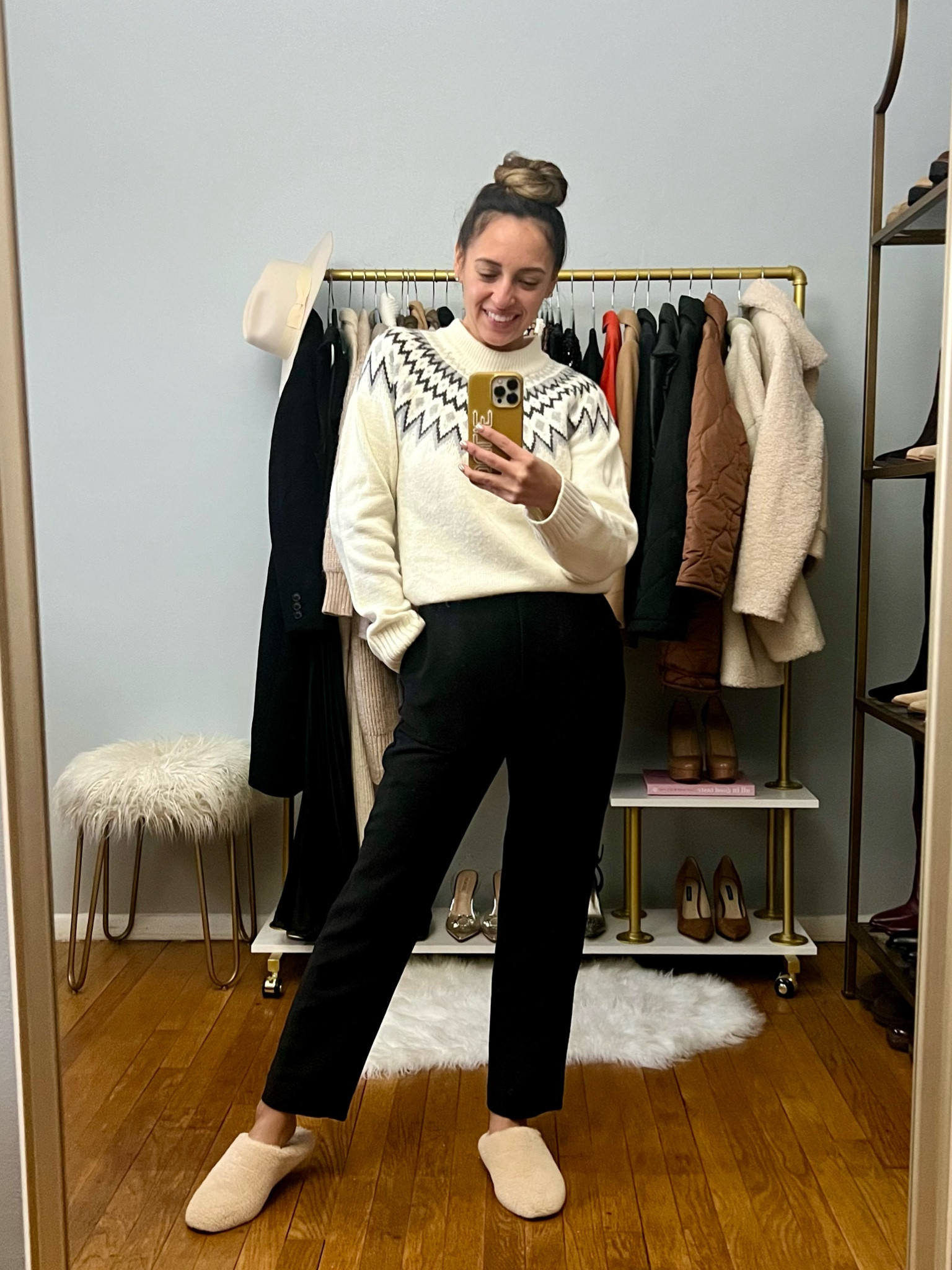 Today’s WFH OOTD. 

wearing a fair isle sweater today to kick off the month of December! 

This one is old from H&M, but linked similar  

#LTKstyletip #LTKsalealert #LTKfindsunder50