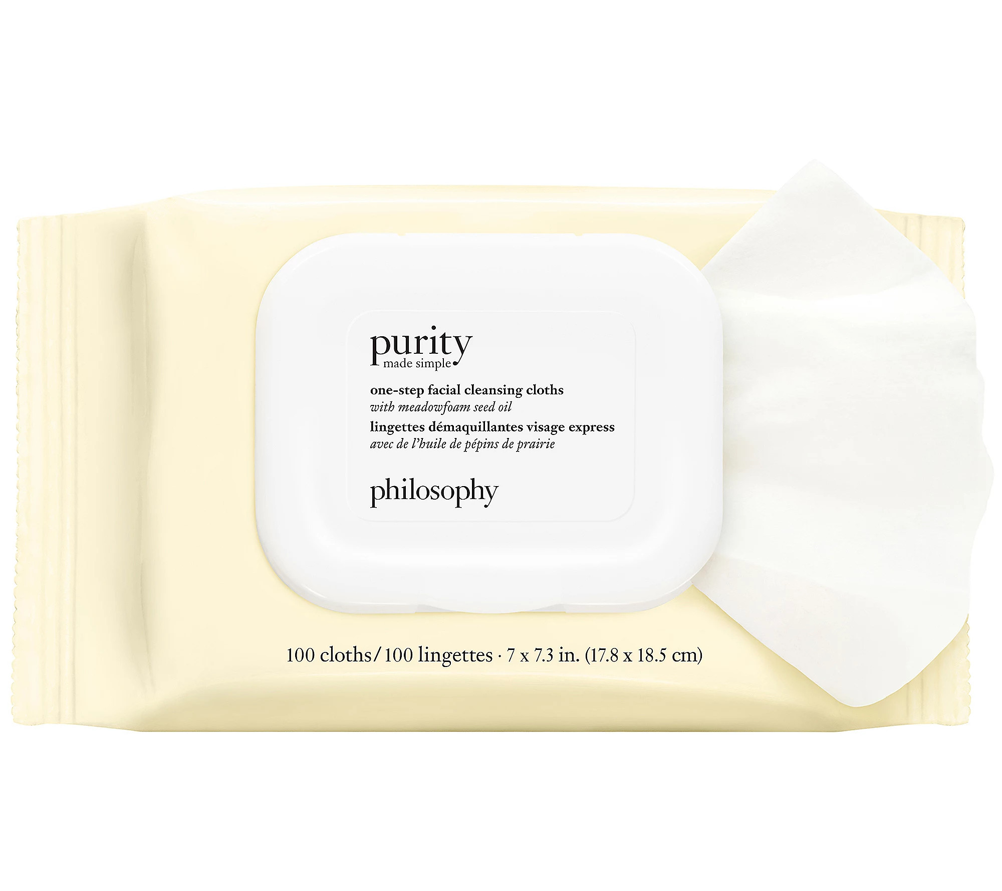 philosophy purity made simple cloths 100-count | QVC
