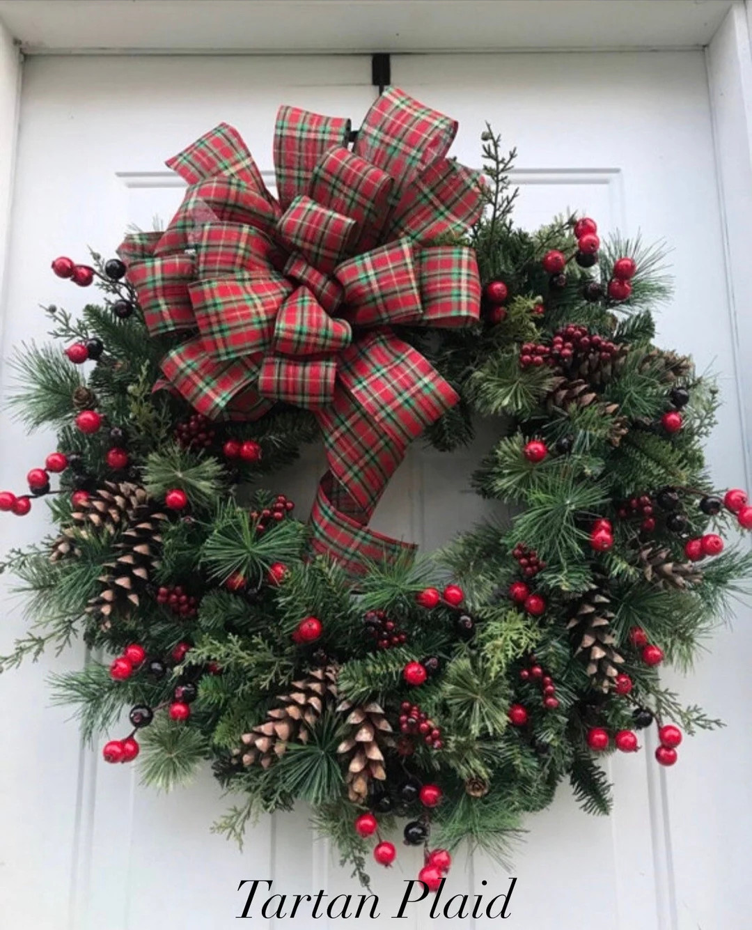 Christmas Wreaths for Front Door, Winter Wreath - Etsy | Etsy (US)