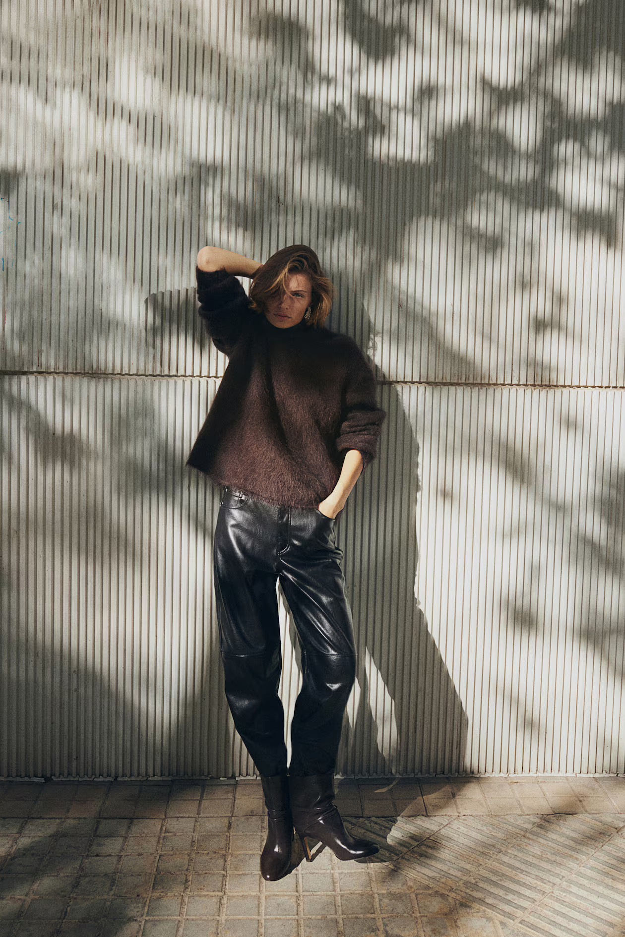 Mohair-blend jumper - Dark brown - Ladies | H&M GB | H&M (UK, MY, IN, SG, PH, TW, HK)