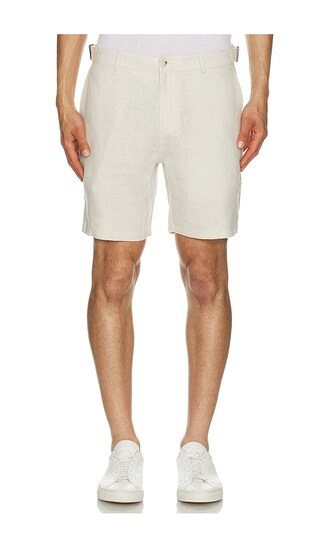 Linen Fixed Waist Shorts | Revolve Clothing (Global)