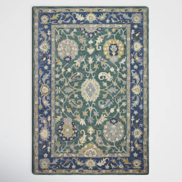 Frances Performance Wool Floral Rug | Wayfair North America