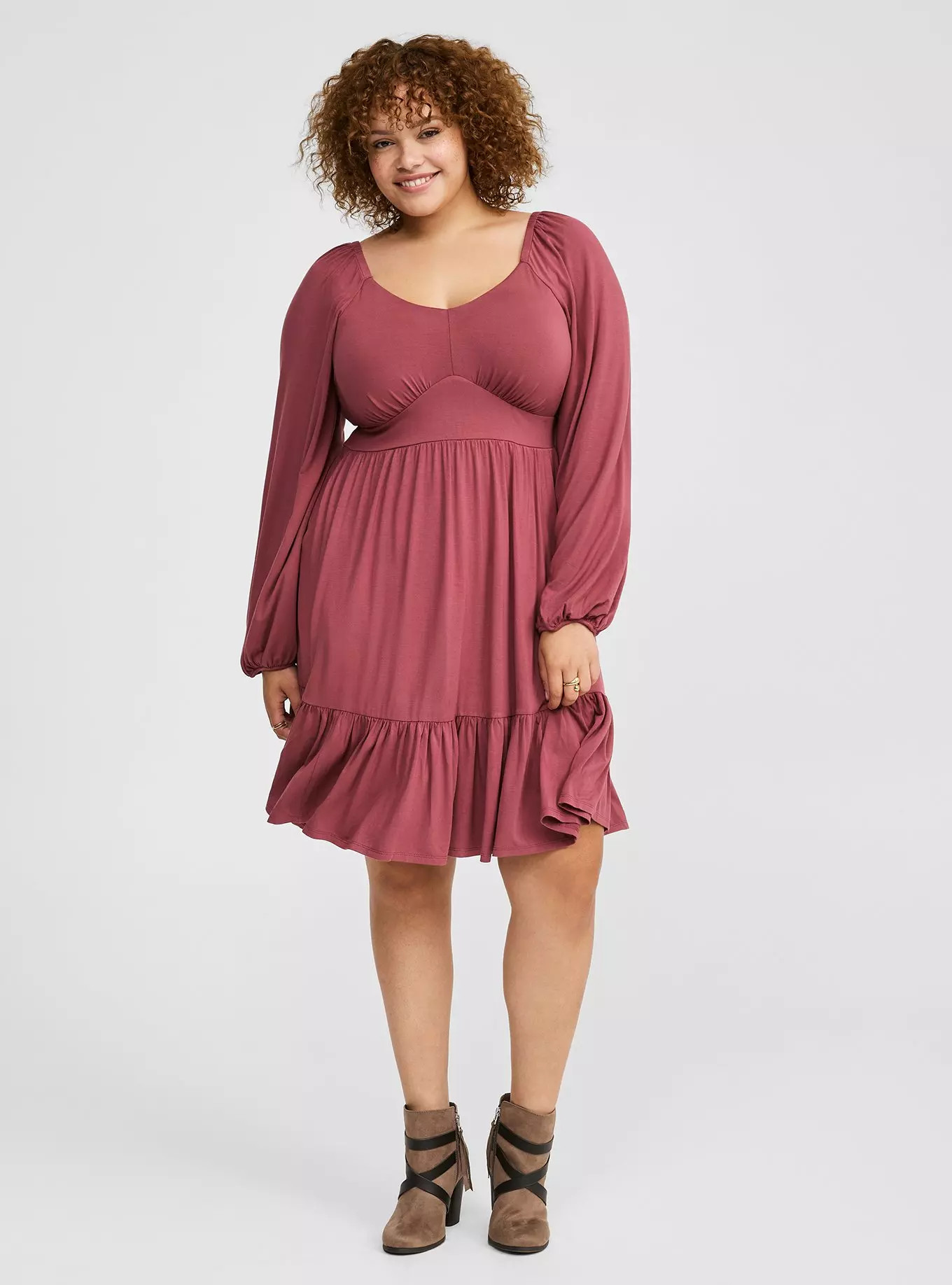 Mini Super Soft Tiered Skater | Torrid (US & Canada)