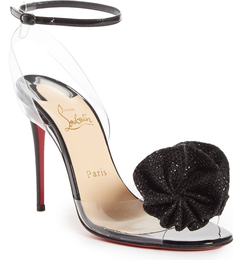 Christian Louboutin Fossiliza Clear Ankle Strap Sandal | Nordstrom