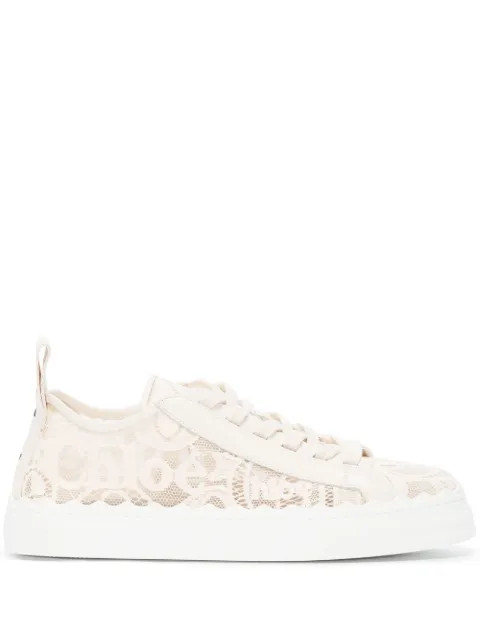 Chloé Lauren Lace Sneakers - Farfetch | Farfetch Global