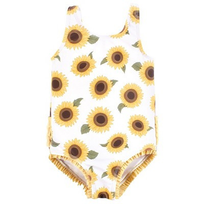Hudson Baby Girls Toddler Swimsuit, Sunflower, 2T | Target