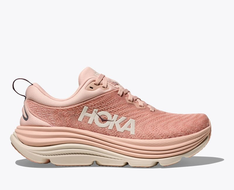 HOKA Women's Gaviota 5 Shoes in Rose Latte/Rose Cream, Size 5.5 | Hoka One US