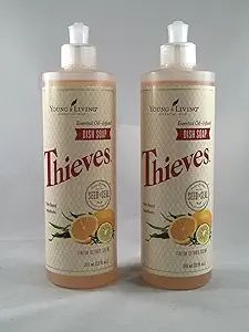 Thieves Oil Infused Dish Soap 2pk of 12fl.oz Bottles by Young Living Essential Oils | Amazon (US)