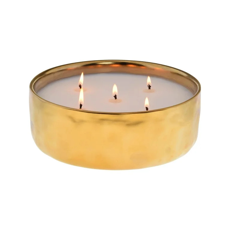 Better Homes & Gardens 44oz Salted Honey & Vanilla Scented 5-Wick Oversized Ceramic Candle | Walmart (US)