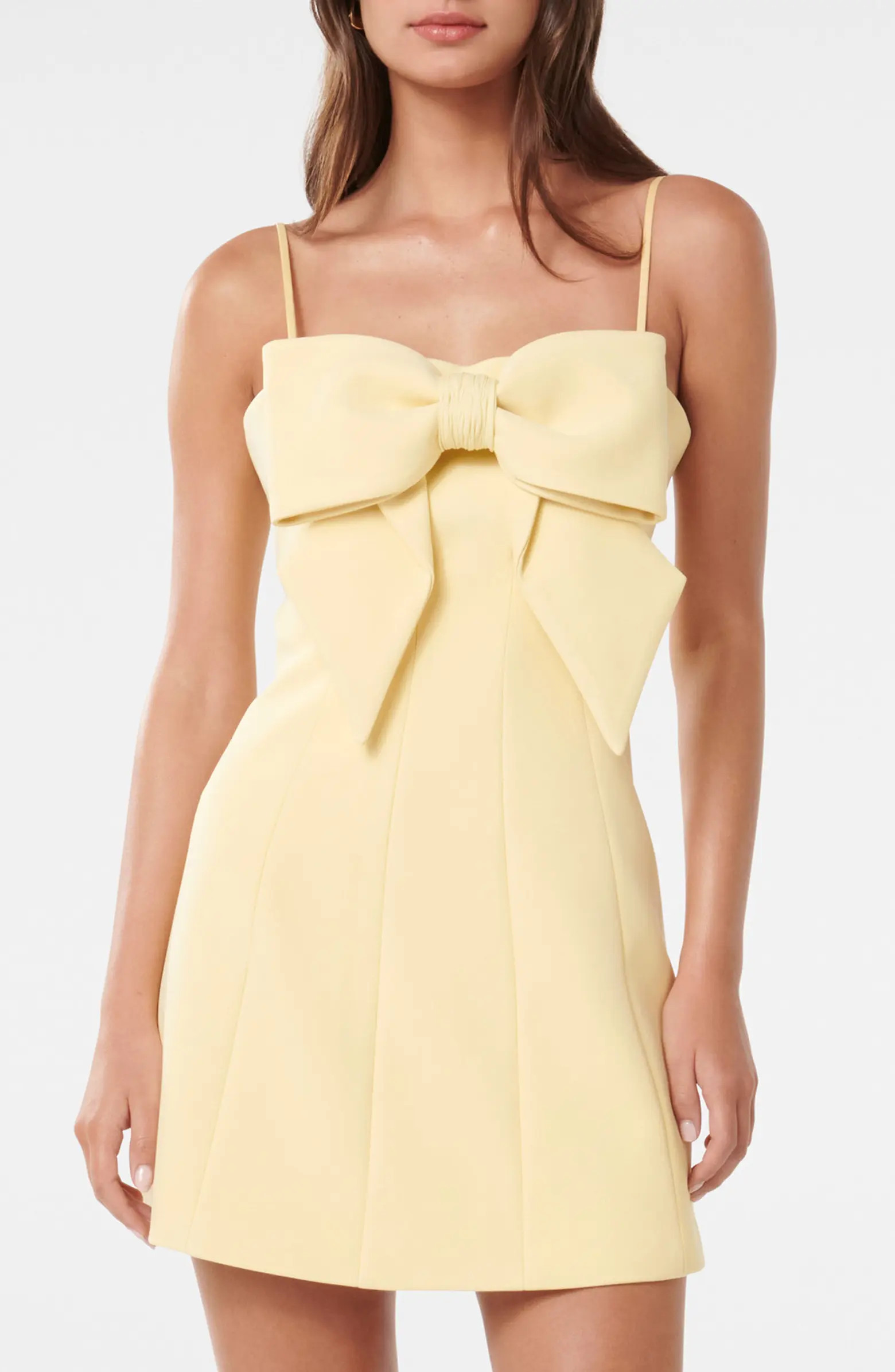 Hayley Bow Front Cocktail Minidress | Nordstrom