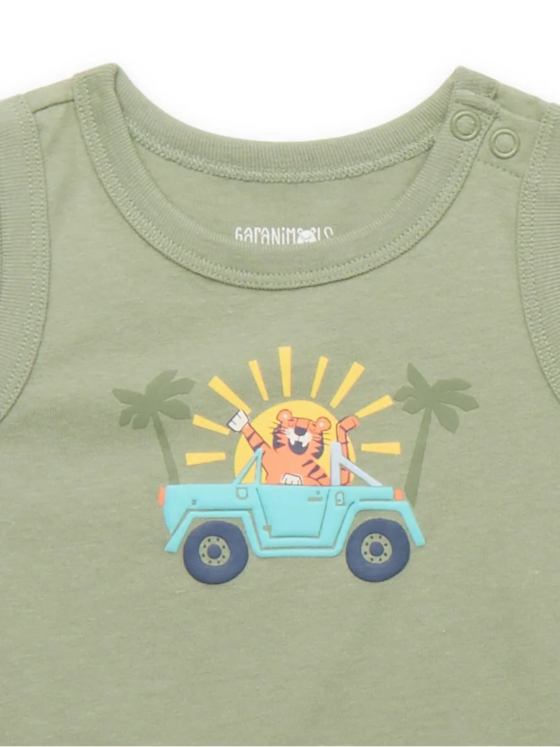 Garanimals Baby Boy Graphic Jersey Tank Bodysuit, Sizes 0-24 Months - Walmart.com | Walmart (US)