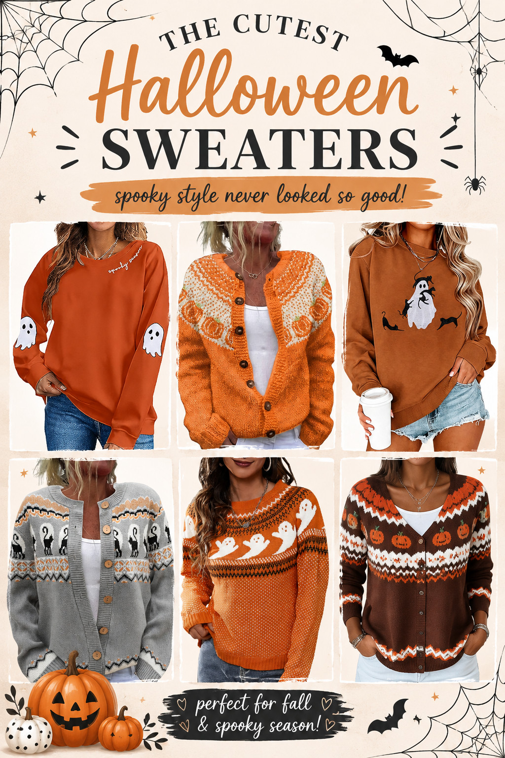 The Cutest Halloween Sweaters for Spooky Season 🎃👻

Get ready for spooky season with these adorable Halloween sweaters! From cute ghosts and black cats to pumpkins and cozy fall patterns, these festive sweaters are perfect for October outfits, pumpkin patch days, Halloween parties, casual fall looks, and cozy weekends. Pair them with jeans, leggings, or boots for an easy Halloween outfit that’s festive without being a costume.

#HalloweenSweaters #HalloweenOutfits #HalloweenFashion #SpookySeason #SpookyStyle #FallOutfits #FallFashion #CuteHalloween #HalloweenStyle #GhostSweater #PumpkinSweater #FallSweaters #CozyFallStyle #OctoberOutfits #WomensFallFashion #SweaterWeather #HalloweenInspo #FallStyle
 

 