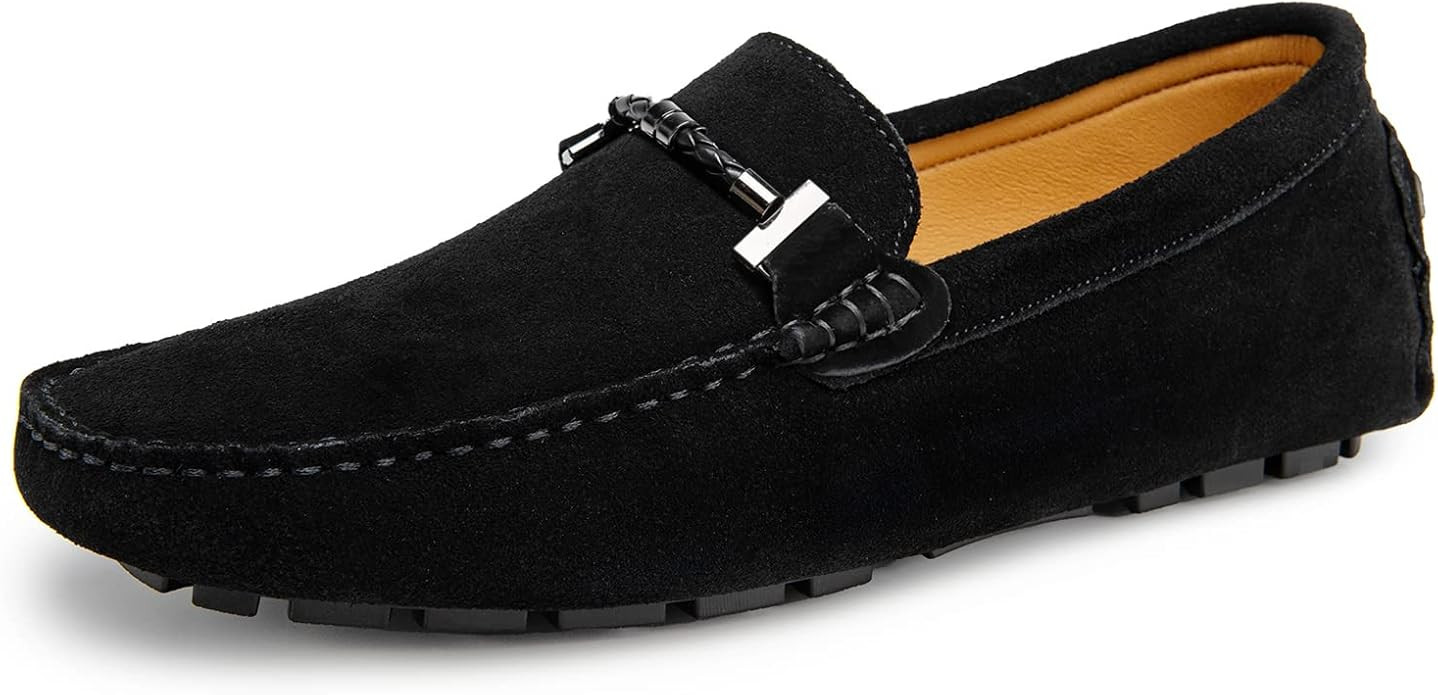 Go Tour Men's Penny Loafers Moccasin Driving Shoes Slip On Flats Boat Shoes | Amazon (US)