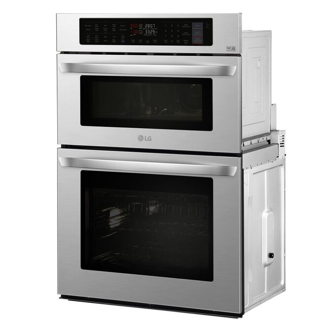 LG 30-in Self-Cleaning Convection Microwave Wall Oven Combo (Stainless Steel) Lowes.com | Lowe's
