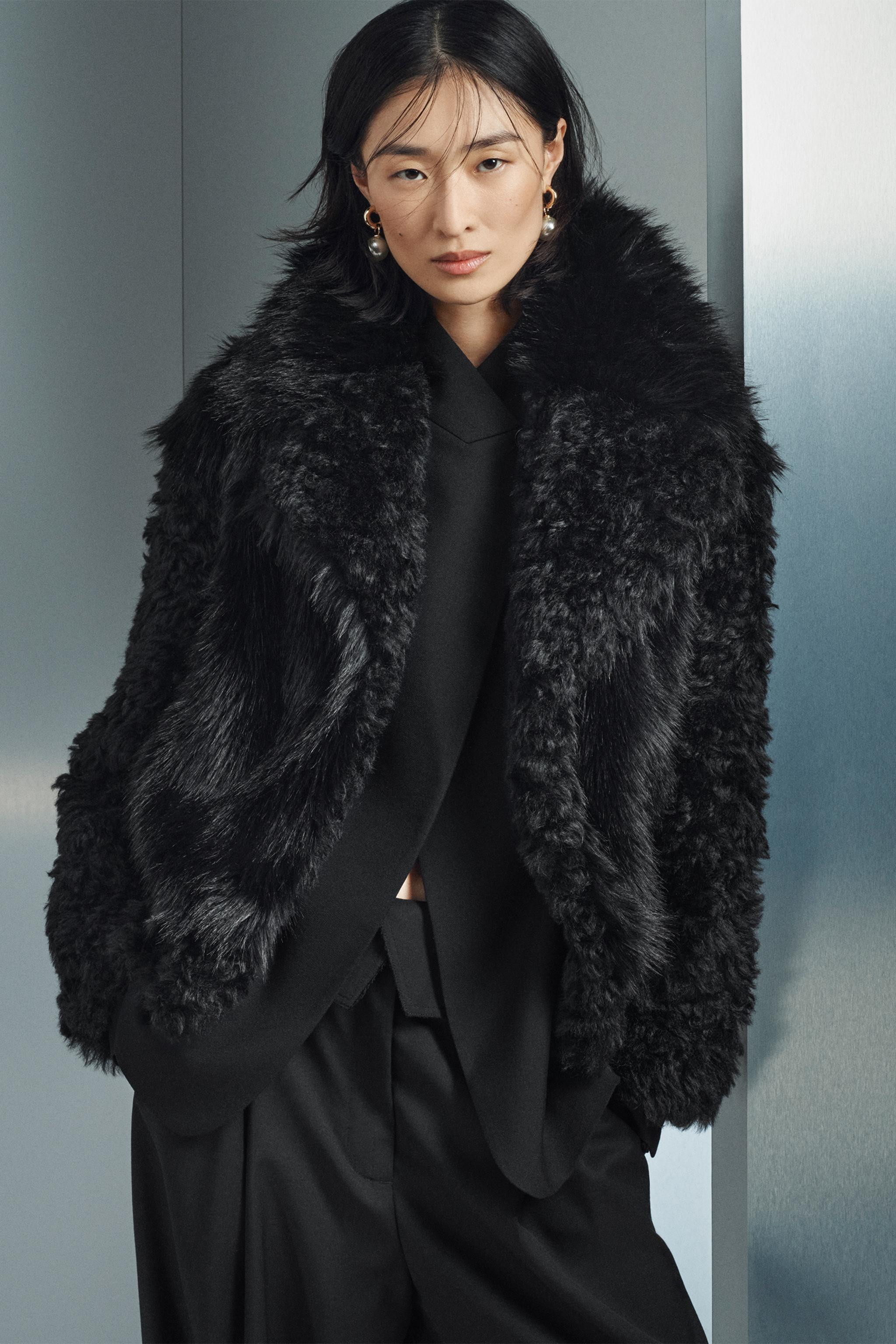 SHORT FAUX FUR COAT ZW COLLECTION | Zara UK