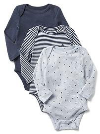 Favorite long sleeve bodysuit (3-pack) | Gap US