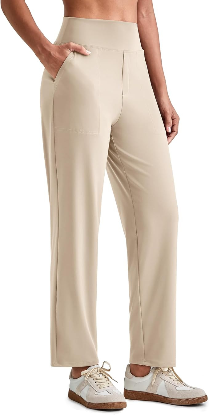 G4Free ShiftReady Women's Ankle Dress Yoga Pants Work Casual Travel Trouser | Amazon (US)