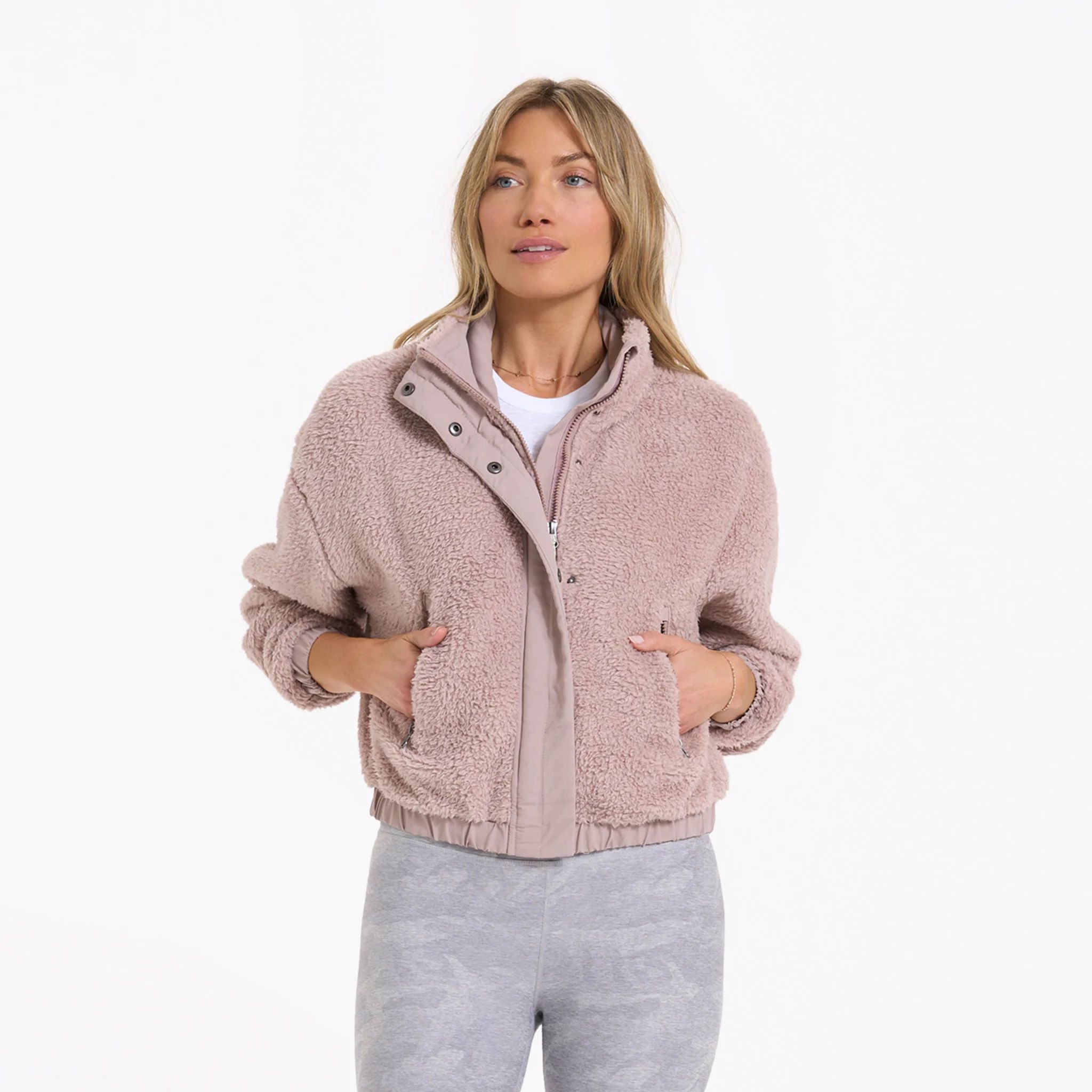 Cozy Sherpa Jacket | Umber | Vuori Clothing (US & Canada)