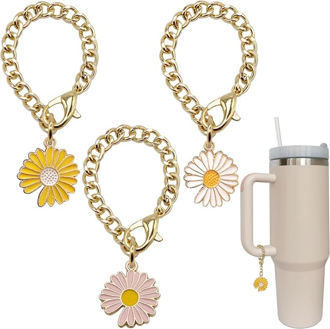 Wabogove Stanley Cup Accessories Charm 3PCS Personalized Stanley Tumblers Water Bottle Handle Acc... | Amazon (US)