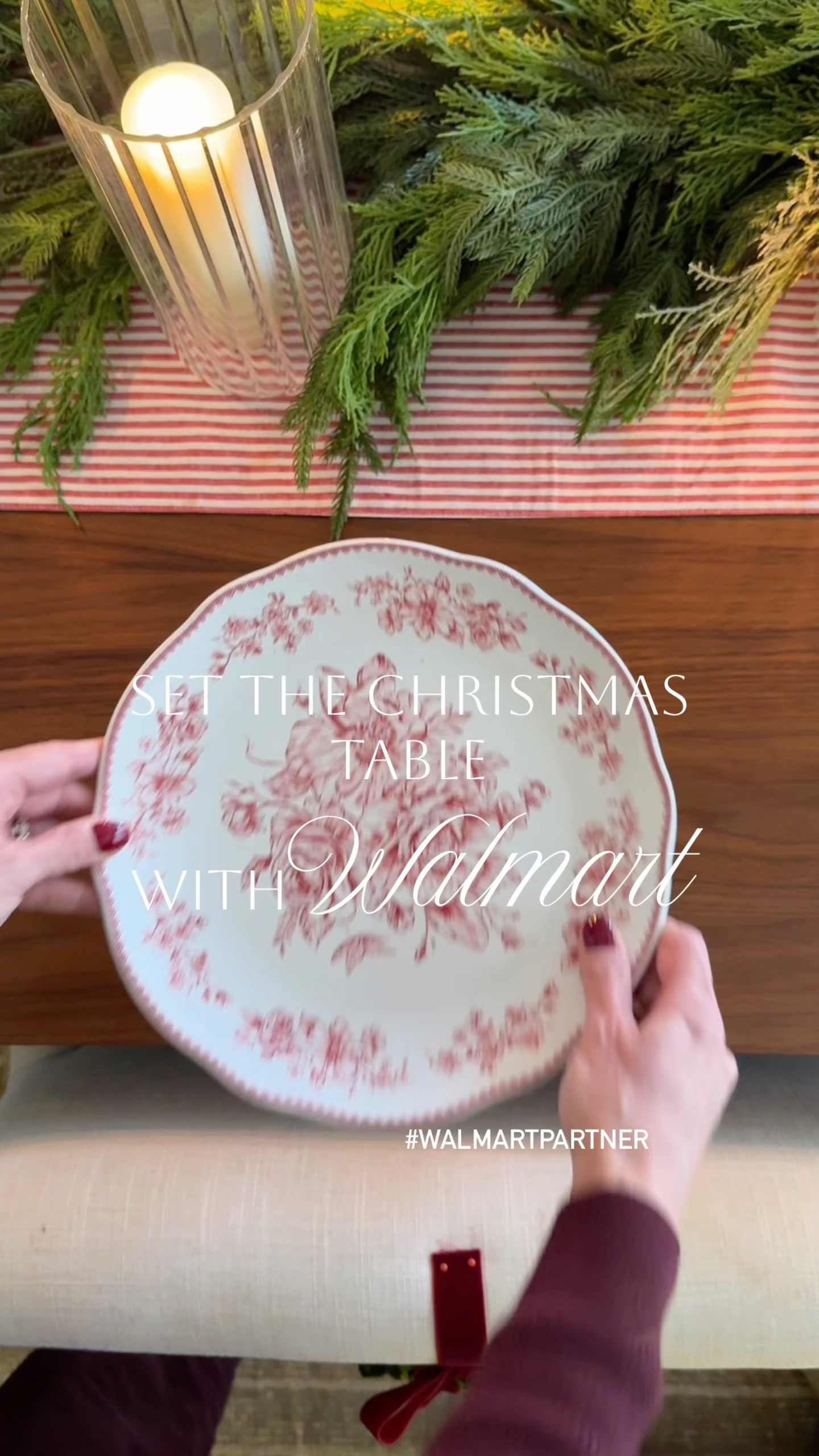 Holiday table setting from Walmart!  

 #LTKHoliday #LTKHome #LTKFindsUnder100