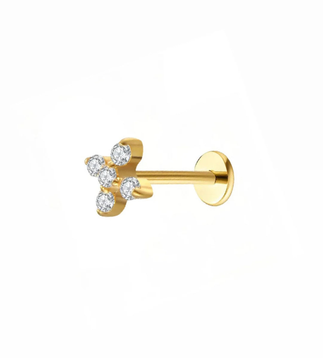 Floral Flat Back | Pierced by Ash Design