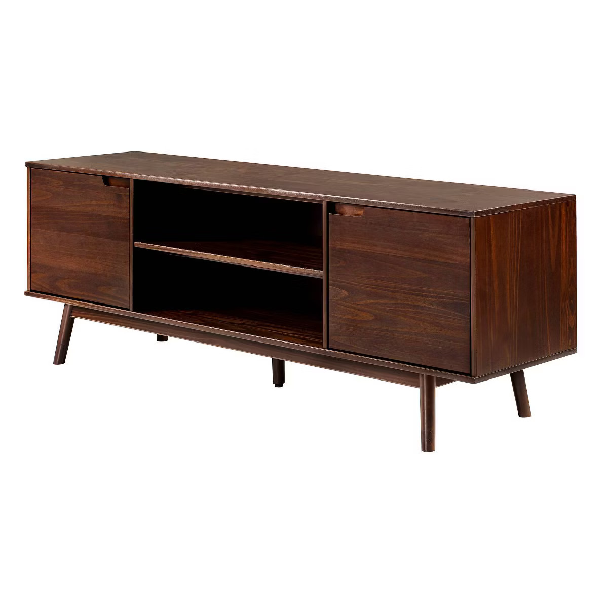 Solid Wood Mid-Century Modern TV Stand for TVs up to 80" - Saracina Home | Target