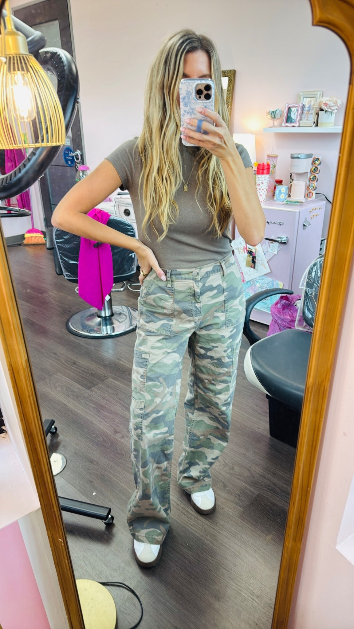 I got these camo pants last year and they’ve held up so well and I’ve seen so many people share them again this year and I just checked and they’re still in stock. $17👏🏻 and so comfy 