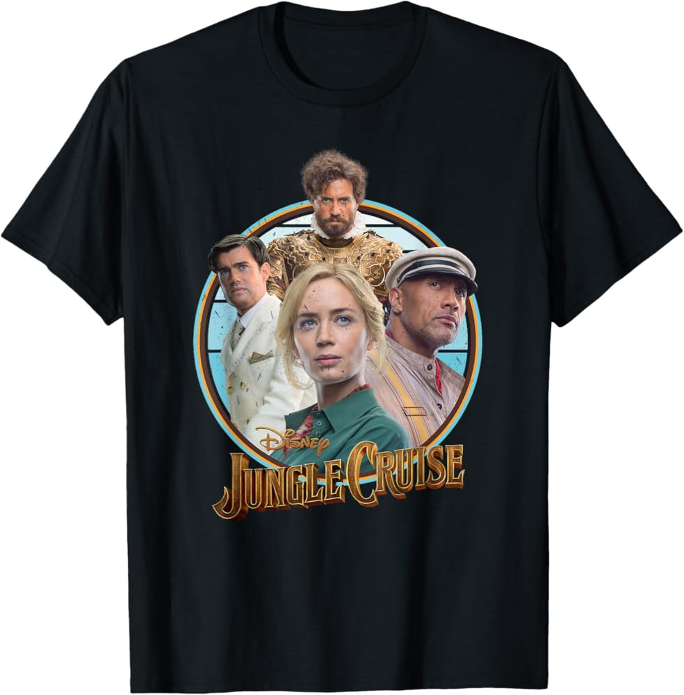 Disney Jungle Cruise Characters and Movie Logo T-Shirt | Amazon (US)