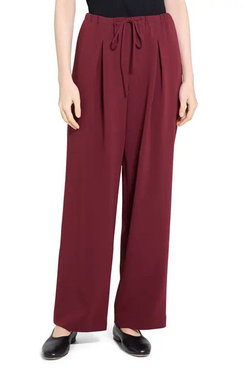 Theory Drawstring Pants in Grenache - 1Pa at Nordstrom, Size 14 | Nordstrom