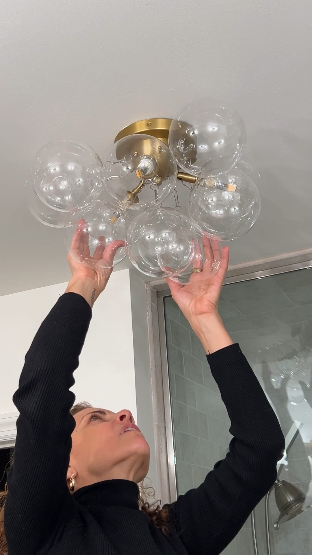 This bathroom lighting almost cost me $2,000.

The bubble light I saw at market was $1,099.
Even Pottery Barn was $399 each — and we needed two.

So I found these for $150 each.

They’re not an exact match…
but we saved over $1,000.

Spend smart.

#bathroomdesign #lightingdesign #budgetdecor #interiordesigntips #homeupgrade #fixfriday #designonabudget

#LTKOver40 #LTKHome #LTKselfcare