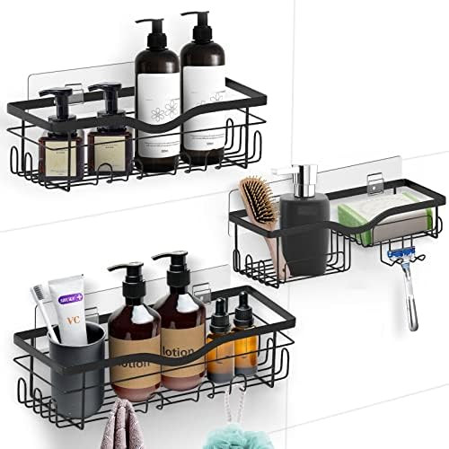 LiviNGPAi Shower Caddy Bathroom Organizer, Wall Mount Shower Organizer, Rustproof Stainless Steel... | Amazon (US)